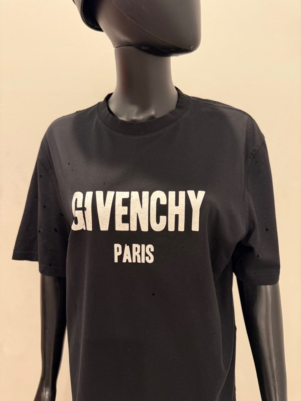 Givenchy Paris Distressed Logo T-Shirt Oversized L Balenciaga Style NEW